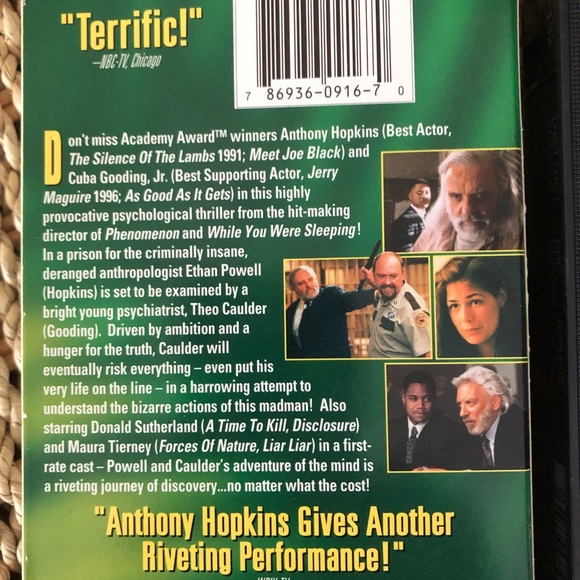 VHS - Instinct - a movie with A. Hopkins - Picture 2 of 2